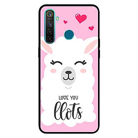 Ốp Lưng in cho Realme 5 Pro / Realme Q Mẫu Cừu Nền Hồng - Hàng Chính Hãng