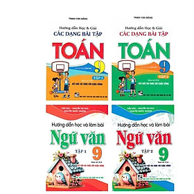 Sách - Hướng Dẫn Học Ngữ Văn 9 + Hướng Dẫn Học Và Phương Pháp Giải Toán 9 - Bám Sát Sgk Kết Nối - Bộ 4 Cuốn - Hồng Ân