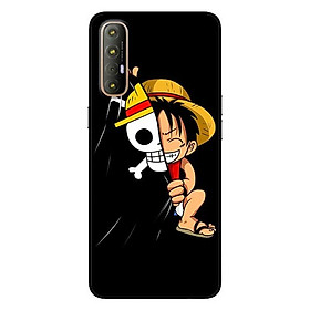 Ốp lưng dành cho Oppo Reno 3 Pro mẫu Mũ Rơm Nền Đen