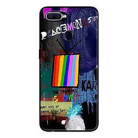 Ốp Lưng in cho Oppo F9 Mẫu Peace Tivi - Hàng Chính Hãng