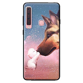 Ốp lưng in cho Samsung Galaxy A9 2018 mẫu Cún Con Trắng - Hàng chính hãng