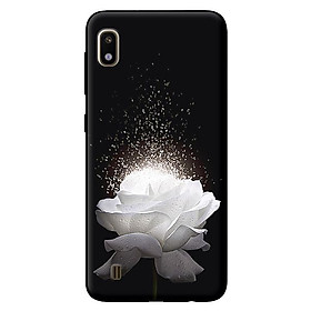Ốp lưng cho Samsung Galaxy A10 hoa trắng 1 - Hàng chính hãng
