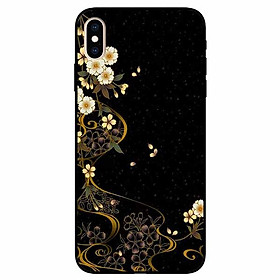 Ốp lưng dành cho Iphone Xs Max mẫu Hoa Văn Hoa Trắng