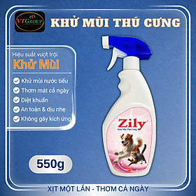 Xịt Khử Mùi Thú Cưng Zily Chai 550g