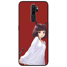 Ốp lưng in cho Oppo A9 2020 Mẫu Cún Tai To