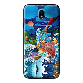 Ốp in cho Samsung Galaxy J7 Plus  Mưa Cá Chép - Hàng chính hãng