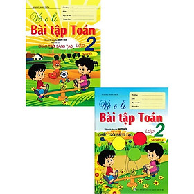 Sách - Vở Ô Li Bài Tập Toán Lớp 2 - Combo 2 Tập - Dùng Kèm SGK Chân Trời Sáng Tạo - Hồng Ân