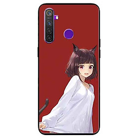 Ốp lưng in cho Realme 5 Pro/ Realme Q Mẫu Cún Tai To