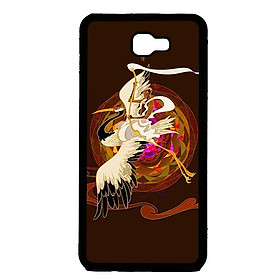 Ốp in cho Samsung Galaxy J5 Prime Hạc Trắng Đen - Hàng chính hãng