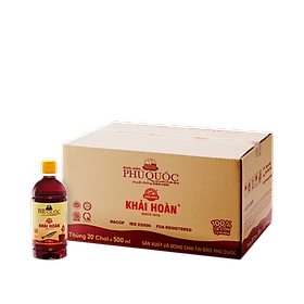 Đặc Sản Phú Quốc - Nước Mắm Phú Quốc Khải Hoàn 43 Độ Đạm Chai Nhựa 500Ml - Ocop 5 Sao