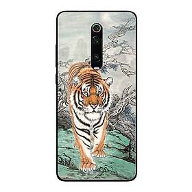 Ốp Lưng in cho Xiaomi Mi 9T Mẫu Nền Hổ Mẫu 3 - Hàng Chính Hãng