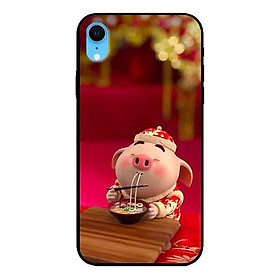 Ốp lưng in cho Iphone XR Mẫu Heo Ăn
