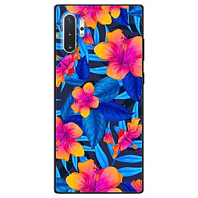 Ốp lưng in cho Samsung Note 10 Plus Mẫu Hoa Lá Xanh