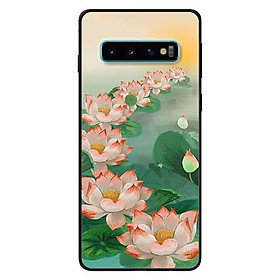 Ốp lưng in cho Samsung S10 Mẫu Bảy Đóa Sen