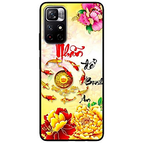 Ốp lưng dành cho Xiaomi Redmi Note 11 5G - Redmi Note 11T - Redmi Note 11S - Thư Pháp Nhẫn Bình An