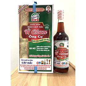 Hộp 4 chai nước mắm Ủ chum dành cho người ăn nhạt, dung tích 650ml