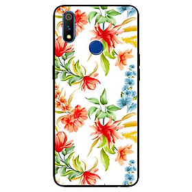 Ốp lưng in cho Realme 3 Pro Mẫu Cành Hoa Lan Đỏ