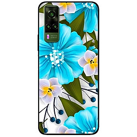 Ốp lưng dành cho Vivo Y51 (2020) - Y31 (2020) mẫu Hoa Xanh Trắng