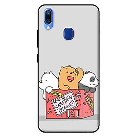 Ốp in cho Vivo Y91 3 Chú Gấu 2 - Hàng chính hãng