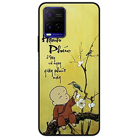 Ốp lưng dành cho Vivo Y21 - Vivo Y21s mẫu Hạnh Phúc Chú Tiểu Hoa Trắng