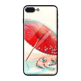 Ốp kính cường lực cho iPhone 8 Plus mẫu cảnh 313 - Hàng chính hãng