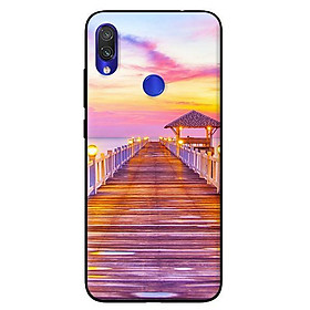 Ốp lưng in cho Xiaomi Redmi Note 7 mẫu Hoàng Hôn Biển - Hàng chính hãng