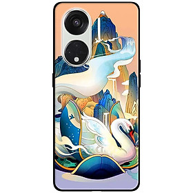 Ốp lưng dành cho Oppo Reno 8T 4G - Reno 8T 5G - Reno 10 5G - Reno 10 Pro 5G - Thác Thiên Nga - Hàng Chính Hãng