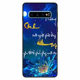 Ốp lưng in cho Samsung S10 Mẫu Thư Pháp Cha Mẹ