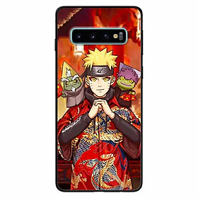 Ốp lưng dành cho Samsung S10 Plus mẫu Naruto Áo Đỏ