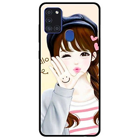 Ốp lưng dành cho Samsung Galaxy A21s mẫu Hello Em Gái
