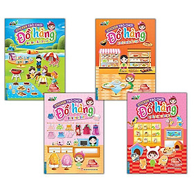 Sách - Sticker Trò Chơi Đồ Hàng - Bé Đên Tiệm Thú Cưng, Bé Đi Mua Sắm, Bé Trải Nghiệm Ẩm Thực, Bé Đi Cắm Trại - Combo 4 Cuốn - Minh Thắng