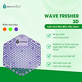 Lưới Khử Mùi Hôi Bồn Tiểu Nam, Lỗ Thoát Sàn Wave Fresher 3D - EcoClean - Giảm Mùi Hôi, Giảm Bẩn - Nhập Khẩu Mỹ