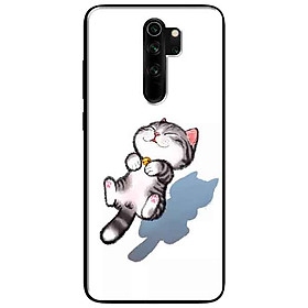 Ốp lưng in cho Xiaomi Redmi Note 8 Pro Mẫu Mèo Sọc