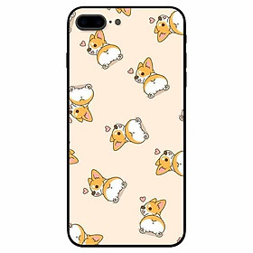 Ốp lưng dành cho Iphone 7 Plus , 8 Plus mẫu Cún Corgy Làm Kiểu