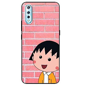 Ốp lưng in cho Vivo S1 Mẫu Cô Gái Nơ Đỏ