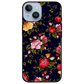 Ốp lưng dành cho Iphone 14 - Iphone 14 Plus - Iphone 14 Pro - Iphone 14 Pro Max - Hoa Nền Đen