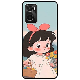 Ốp lưng cho Realme 9i - Realme 10 - C11 2021 - C65 4G - C67 - C20 - Poco X6 5G - Cô Gái Nơ Hồng - Hàng Chính Hãng