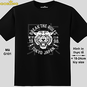 BREAK THE RULES, mã G101. Hãy tỏa sáng như kim cương, qua chiếc áo thun Goking siêu hot cho nam nữ trẻ em, áo phông cặp đôi, gia đình, đội nhóm
