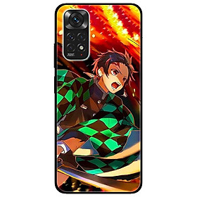 Ốp lưng dành cho Xiaomi Redmi Note 11 4G mẫu Anime Áo Sọc Xanh