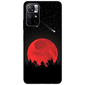 Ốp lưng dành cho Xiaomi Redmi Note 11 5G - Redmi Note 11T - Redmi Note 11S - Mặt Trăng Đỏ