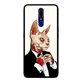 Ốp lưng dành cho Oppo F11 Mèo Tatto - Hàng chính hãng