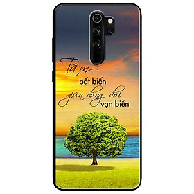 Ốp lưng in cho Xiaomi Redmi Note 8 Pro Mẫu Tâm Bất Biến