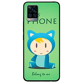 Ốp lưng dành cho Vivo V20 mẫu Mèo Xanh
