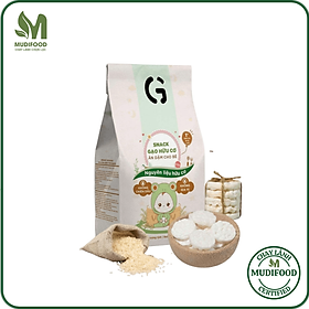 Bánh Snack Ăn Dặm Hữu Cơ Cho Bé GUfoods 40g - Thành Phần Gạo Organic, Không Gia Vị, Dễ Tiêu Hoá