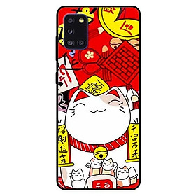 Ốp lưng dành cho Samsung Galaxy A31 mẫu Mèo Nằm Chờ Cá