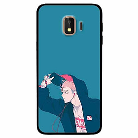 Ốp lưng dành cho Samsung J4 2018 mẫu Cậu Bé Tai Nghe Đỏ