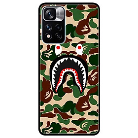Ốp lưng dành cho Xiaomi Redmi Note 11 Pro 5G ( Bản Nội Địa ) mẫu Bape Camo Xanh Lá