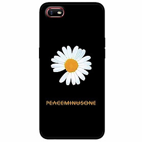 Ốp lưng in cho Realme C2 Mẫu Cúc To Nền Đen