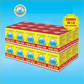 [Combo 30 lọ] Nước Yến sào Khánh Hòa Sanest Fucoidan Nhân sâm đóng lọ 70ml - 700-21%