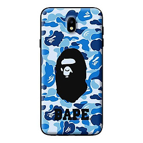 Ốp in cho Samsung Galaxy J7 Plus  Bape Xanh Có Chữ - Hàng chính hãng